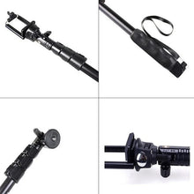 Load image into Gallery viewer, YUNTENG YT-0188 Extendable Handheld Tripod Monopod Adapter Self Held with Phone Clip & Bluetooth Shutter
