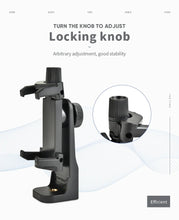Load image into Gallery viewer, Yunteng 5528 Horizontal and Vertical Swivel Photo Cell Phone Clip Tripod Head Adapter Cell Phone Clip