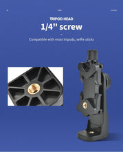 Load image into Gallery viewer, Yunteng 5528 Horizontal and Vertical Swivel Photo Cell Phone Clip Tripod Head Adapter Cell Phone Clip