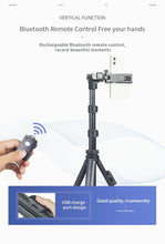 Load image into Gallery viewer, YUNTENG VCT-91666 Multifunctional Desktop Selfie Stick Tripod, Portable Floor Stand, Universal Travel Stand, All-in-1