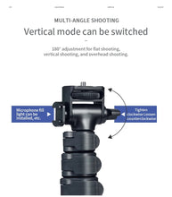 Load image into Gallery viewer, YUNTENG VCT-91666 Multifunctional Desktop Selfie Stick Tripod, Portable Floor Stand, Universal Travel Stand, All-in-1