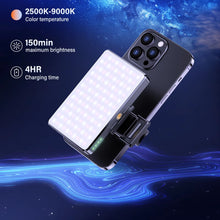 Load image into Gallery viewer, BAFANG 120LED Selfie Light with Front Back Clip 2500K-9000K Fill Light Portable Rechargeable Clip On Light For Selfie Phone Vlog