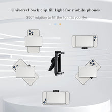 Load image into Gallery viewer, BAFANG 120LED Selfie Light with Front Back Clip 2500K-9000K Fill Light Portable Rechargeable Clip On Light For Selfie Phone Vlog