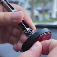 Load and play video in Gallery viewer, Aluminum Alloy 360° Rotatable Flexible Arm Design Magnectic Magsafe Phone Holder for Car Desktop Kitchen Strong Grip Base (Diameter 5cm)