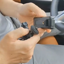 Load and play video in Gallery viewer, 360° Universal Rotatable with Flexible Robotic Arms Windshield Camera Mount Adjustable Suction Cup 1/4" for GoPro Insta360 DJI Action