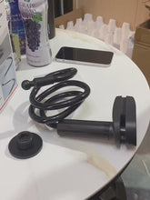 Load and play video in Gallery viewer, Adjustable Long Gooseneck Magnetic Phone Holder, Aluminum Alloy Twistable Rotating Magnet Mount with Magnetic Ring, Hands-Free Mobile Stand for Kitchen, Office, Bedroom