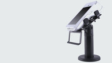 Load and play video in Gallery viewer, Universal Aluminum Metal POS Terminal Stand Swivel Credit Card Machine Stand Terminal POS Display Stand