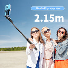 Load image into Gallery viewer, 2.1 Meter Long Extendable Selfie Stick for Smart Phone, Universal Handheld Stabilizer with 2.1m Remote Live Stand, Tripod