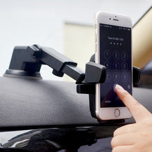 Load image into Gallery viewer, LEEIOO Car Dash & Windshield 360° Rotation Phone Holder with One Touch Lock/Release Support to Size 6.5 Inch