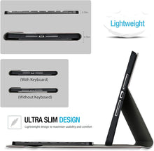 Load image into Gallery viewer, Bluetooth Wirless Keyboard Smart Case For iPad 9th/8th/7th Gen 10.2" with Pencil Holder