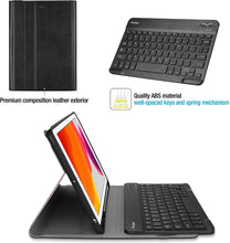 Load image into Gallery viewer, Bluetooth Wirless Keyboard Smart Case For iPad 9th/8th/7th Gen 10.2" with Pencil Holder
