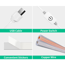 Load image into Gallery viewer, 14 Strings 42 Beads Vanity Mirror Lights, Hollywood Style, Ultra Bright White, Dimmable Touch Control