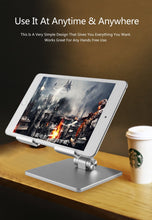 Load image into Gallery viewer, Aluminum Foldable Desk Tablet Phone Stand Holder