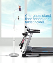 Load image into Gallery viewer, Universal Dual Phone Tablet Holder Flexi Goose Design Charging Cord Stand