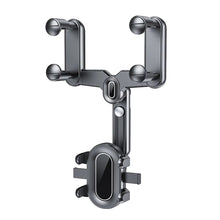 Load image into Gallery viewer, Car Phone Holder Rearview Mirror Phone Mount 360° Rotatable and Retractable Phone Stand Navigation Holder Clamp
