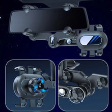 Load image into Gallery viewer, Car Phone Holder Rearview Mirror Phone Mount 360° Rotatable and Retractable Phone Stand Navigation Holder Clamp