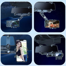 Load image into Gallery viewer, Car Phone Holder Rearview Mirror Phone Mount 360° Rotatable and Retractable Phone Stand Navigation Holder Clamp
