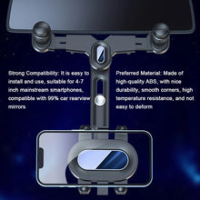 Load image into Gallery viewer, Car Phone Holder Rearview Mirror Phone Mount 360° Rotatable and Retractable Phone Stand Navigation Holder Clamp