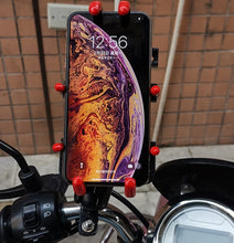 Load image into Gallery viewer, 360° Aluminium Motorcycle Bicycle Handle Bar Navigation Mobile Phone Mount