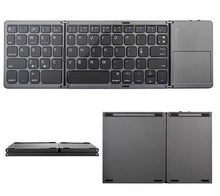 Load image into Gallery viewer, Wireless Blutooth Foldable Slim Keyboard with Touch Pad for Phone/Tablet/Laptop/Smart TV, Support iOS/Android/Window