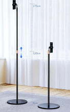 Load image into Gallery viewer, Premium Aluminum Phone Floor Stand Telescopic Height Adjustable 120cm ~ 170cm 360° Rotatable (Bracket Width~9cm)