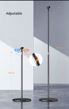 Load image into Gallery viewer, Universal Mobile Phone Stand Aluminum Alloy Height Extendable 83cm~160cm Sturdy Base 26cm Diameter with Microphone Boom Arm