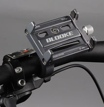 Load image into Gallery viewer, Aluminium Universal Mobile Phone Holder for Bike Bicycle Scooter Motorcycle Support Phone Size 6.7"
