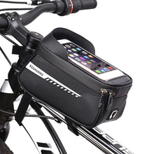 Load image into Gallery viewer, RZAHUAHU Waterproof Bicycle Phone Mount Bags Front Frame Top Tube Bag with Touchscreen Phone Holder Case (YA-001)