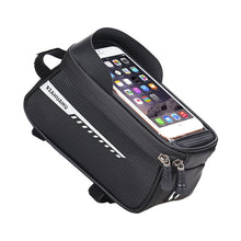 Load image into Gallery viewer, RZAHUAHU Waterproof Bicycle Phone Mount Bags Front Frame Top Tube Bag with Touchscreen Phone Holder Case (YA-001)