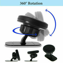 Load image into Gallery viewer, Magnetic 360° Gear Car Phone Holder Dashboard Rotation With Mounting Plate Mount