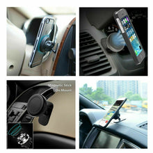 Load image into Gallery viewer, Magnetic 360° Gear Car Phone Holder Dashboard Rotation With Mounting Plate Mount