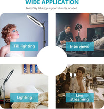 Load image into Gallery viewer, Table top Light Stand Clip Stand with 1/4inch Screw Adjustable Height 50-72cm, Aluminium Alloy