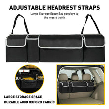 Load image into Gallery viewer, New Car Boot Organizer Large Storage Bag Pocket Back Seat Hanger Travel Hanging