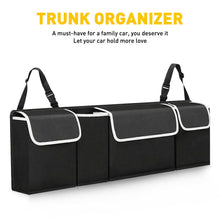 Load image into Gallery viewer, New Car Boot Organizer Large Storage Bag Pocket Back Seat Hanger Travel Hanging