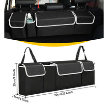 Load image into Gallery viewer, New Car Boot Organizer Large Storage Bag Pocket Back Seat Hanger Travel Hanging