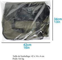 Load image into Gallery viewer, Large Capacity Double Panniers Bag Canvas Bicycle Rear Seat Storage Trunk Bag Travel Khaki (30 Liter)