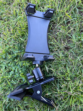 Load image into Gallery viewer, Phone & Tablet Holder Ball Head Clamp Mount for Tablet & Phone. Compatible up to the size of 4.7"-10.0"