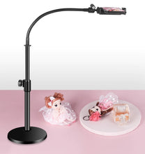 Load image into Gallery viewer, Multipurpose Flexible Goose Neck Phone Desk Stand Holder for Photo Filming with Bluetooth Remote Shutter