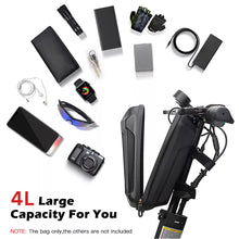 Load image into Gallery viewer, B-SOUL 4L Scooter Handlebar Bag Waterproof Hard Shell EVA Storage Bicycle Bag for Folding Bike Electric Scooter (YA-303)
