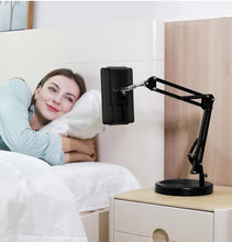 Load image into Gallery viewer, Aluminum Arm Phone & Tablet Stand Holder 360° Swivel with Heavy Base for Tablet up to 10.5"