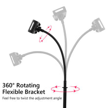 Load image into Gallery viewer, Phone & Tablet Flexi Gooseneck Floor Stand with Height Adjustable from 70cm - 145cm