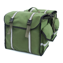 Load image into Gallery viewer, Waterproof Bike Pannier Bicycle Luggage Carrier Tail Seat Bag Canvas Sports Riding (37x20x32)