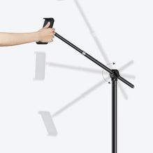 Load image into Gallery viewer, Angle Height Adjustable for Standing Sitting Lying Down Use - Support Phone/Tablet up to Size 12.9"