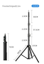 Load image into Gallery viewer, 56CM/22 Inch LED Ring Light, 3 Color Dimmable, with Remote & Tripod Stand Extendable to 2.1 Meter