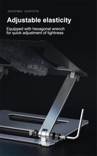 Load image into Gallery viewer, Aluminum Alloy Adjustable Laptop Stand up to17" Bracket Lifting Cooling Holders with Cooling Fan