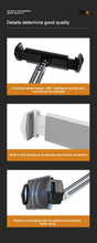 Load image into Gallery viewer, 360° Rotation Long Arm Alloy Phone/Tablet Holder up to 13", 3~Shaft Design Multi Angle Adjustable
