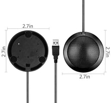 Load image into Gallery viewer, 360° Omni-Directional Microphone USB PC Conference Meeting Noise Echo Canceling
