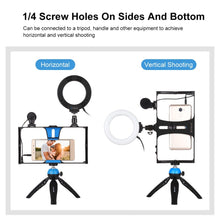 Load image into Gallery viewer, Vlogging Live Broadcast Video Rig Filmmaking Recording Handle Stabilizer Bracket For Smartphones