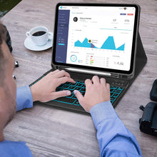 Load image into Gallery viewer, Bluetooth Wireless Keyboard Smart Case with 7 LED Backlight and Protective Case for iPad 10.9"/11.0" Pro