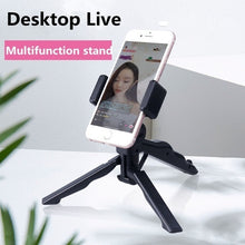 Load image into Gallery viewer, Universal 360° Mobile Phone Holder Tripod Handheld Stabilizer Hand Grip Mount & Bluetooth Shutter